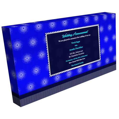 Wedding Announcement Gift Box Luxury Silver 3 x 100G Dry Fruit